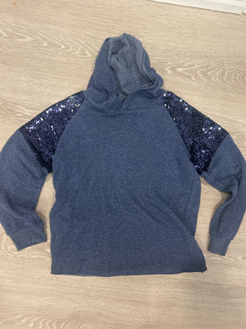 Special edition Navy hoodie with sequins 16