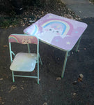 Unknown Kids Caticorn Folding Table and Chair Miscellaneous