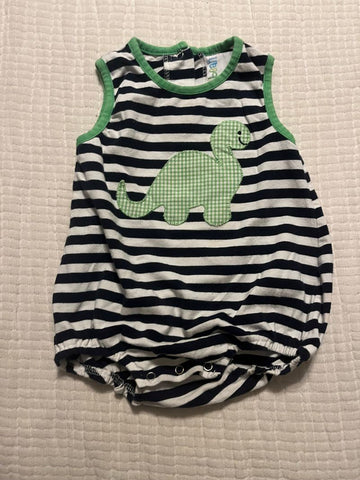 Jellybean Smocks 18M Navy Dinosaur Bubble 18 Months