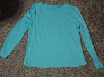 Shein Turquoise long sleeve top Women's - M