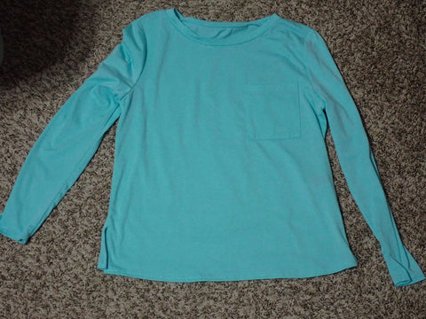 Shein Turquoise long sleeve top Women's - M