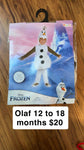 Disney olaf 12-18 months 12-24 Months