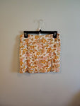 12th Tribe Golden floral short skirt size medium excellent used condition Junior Medium 5-7