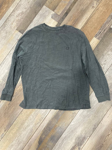 Champion Gray solid long sleeve shirt 12