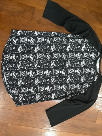 LulaRoe Randy Disney Nightmare Before Christmas Misfit Love Women's XL 16