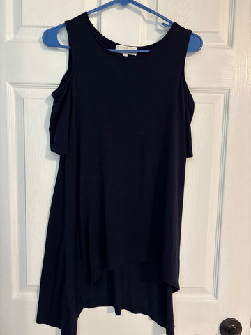 Simply Southern Navy shoulder cutout Women's - S