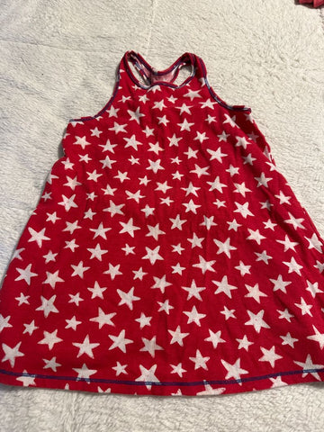 Cat n Jack Red stars tank 4T/4