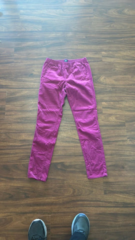 GAP Corduroy Pants, color Fuchsia, elastic Waist 10