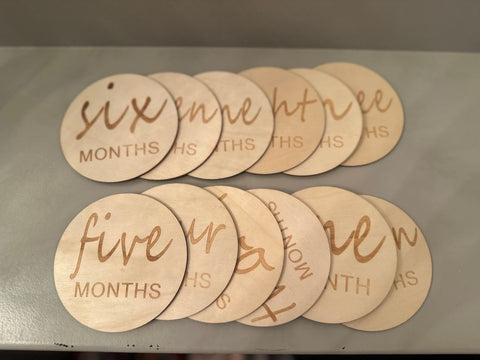 monthly milestone Wooden Miscellaneous