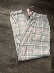 Joyspun Grey plaid pj pants Junior Small 1-3