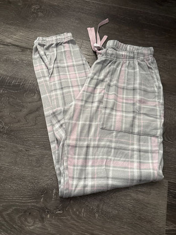 Joyspun Grey plaid pj pants Junior Small 1-3