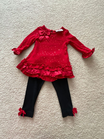 Rare Editions Tunic and pant set 12 Months