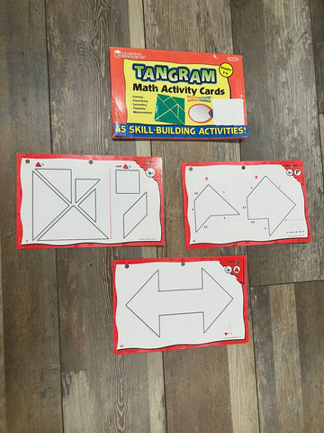 Tangram Math Activ cards All cards are included Classroom Tools