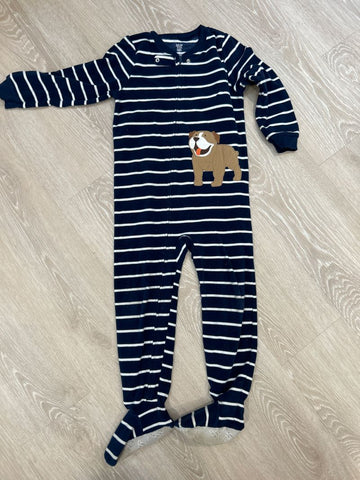 Carters Fleece dog footed pjs 5T/5