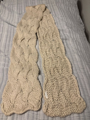 Aerie Creme long scarf Scarf