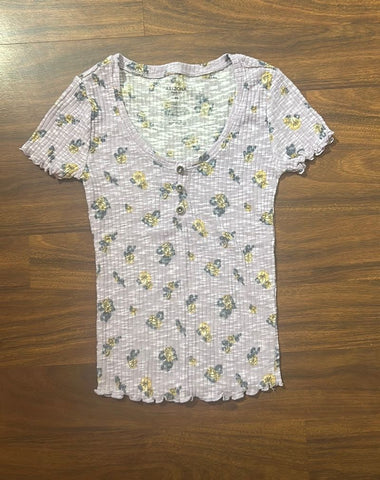 Arizona Fitted, scoop-neck short sleeved top Junior XS-0