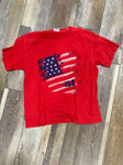 Red short sleeve shirt USA 14