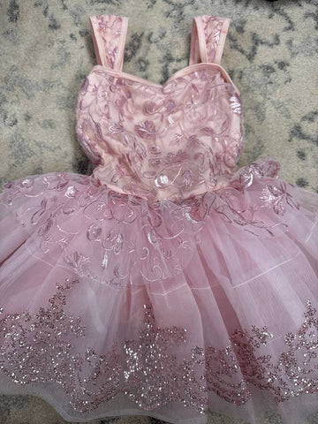 Wessmen Pink tutus glitter recital dress 5T/5