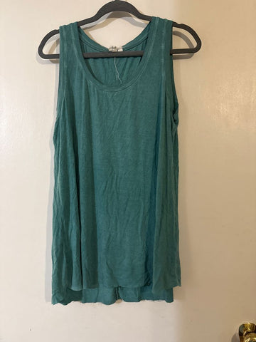 Cable and gage Teal tank long Women's - M