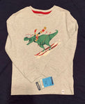 Tommy Bahama New skiing dino Christmas shirt 6T/6X