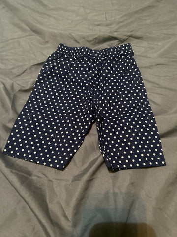 Rare Editions Linen Navy and White pokadot pants, 6 months 3-6 Months