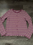 Wonder Nation 16/18 maroon and white stripe long sleeve 16