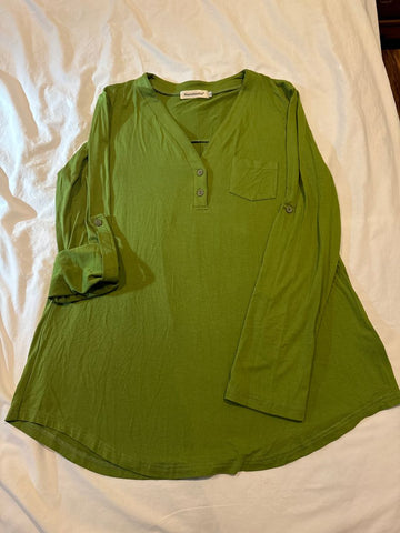 Nandashe Green NWOT can make 3/4 sleeve Women's XL 16