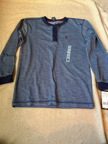 US Polo Assn NWT Navy Blue Long sleeve shirt 10