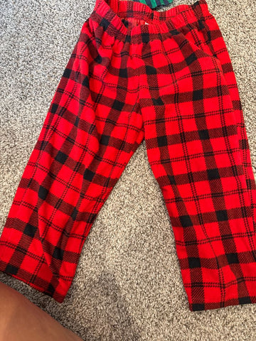 Carters Buffalo plaid pj pants 3T/3