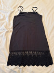 Winter Lennon Black laced bottom camisole long Women's XL 16
