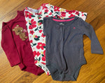 Various 9M Girls Onsies 6-12 Months