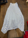 Honey and lace Hi low dress with pockets light blue and white Women's - XS