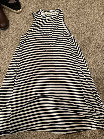 Mudpie Navy striped dress with pockets Women's - S