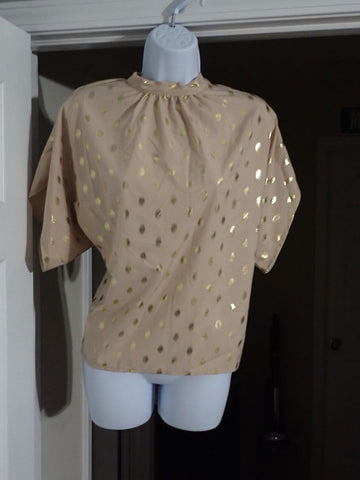 Shein Peach and gold top Women's - M