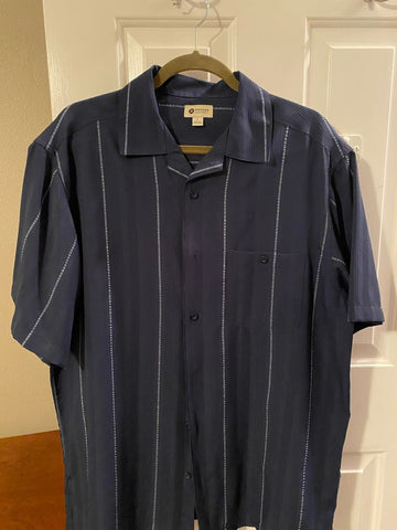 Hagar Navy SS Shirt Men's - L