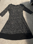 Connected Apparel Black creme  dress Women's 6