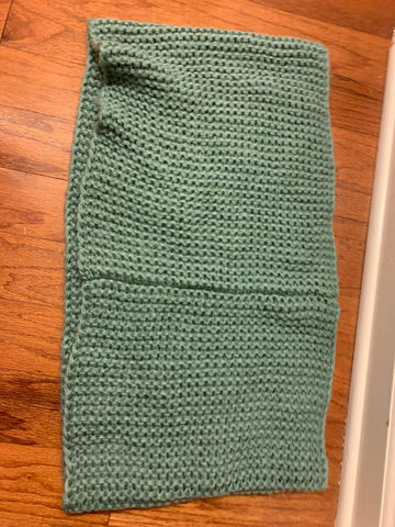 Blue chunky knit Wrap scarf, never worn Scarf