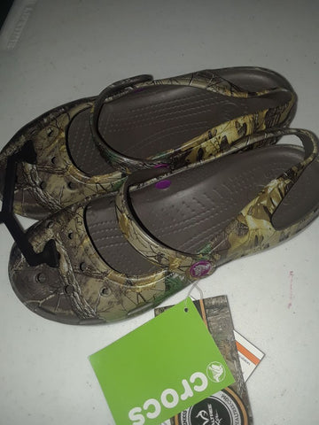 NEW Crocs Realtree Camo Mary Jane 7 (Adult)