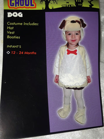 NEW Dog Costume Puppy Halloween Sz 12-24m 12-24 Months