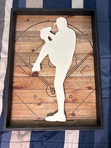 Baseball sign Baseball picture 15.5W X 21H Decor