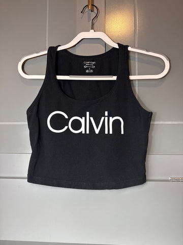 Calvin Klein Cropped black tank- NWOT- performance line Women's - M