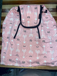 acrabros car seat cover pink w/white arrows Miscellaneous