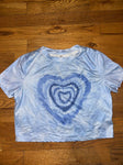 SHEIN 10y NWOT Blue light soft cropped Tee 10