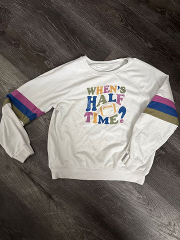 Evsie White half time sweat shirt 14