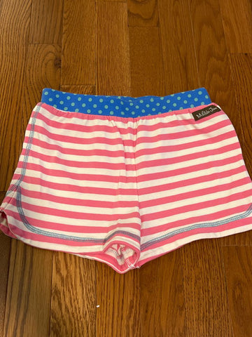 Matilda Jane Pink and white striped short 6T/6X