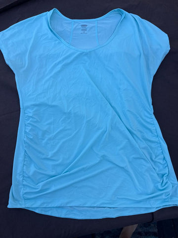 Old navy Blue workout shirt Women's Large 12-14