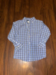 Place Black, navy, light blue plaid dress shirt 4T/4