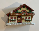 Home Interior Small ceramic house.  Add candle to flicker thru windows Decor