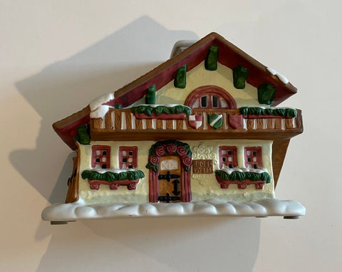 Home Interior Small ceramic house.  Add candle to flicker thru windows Decor