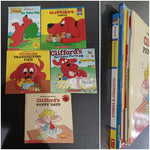 Clifford Lot of 5 Family, Birthday Party, etc lots of edge wear on Puppy Days Preschool (3-5 yrs)